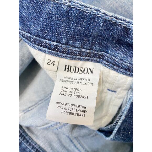 Hudson x Revolve Vivid Denim Cut Off Mini Skirt - Picture 6 of 8